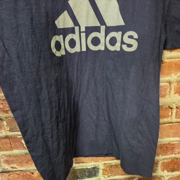 Adidas Navy Go-To Tee XL Crew Neck Relaxed Fit Casual Cotton T-Shirt Men’s - Picture 6 of 6
